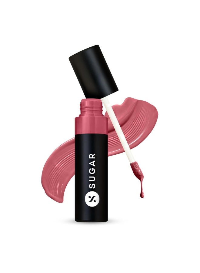 SUGAR Cosmetics Partner In Shine Transferproof Glossy Lipstick | Lasts upto 24hrs | Transferproof & Smudgeproof - 3ml - 03 Blush Brandy - Image 1